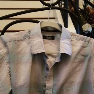 Alfani button down long sleeve shirt